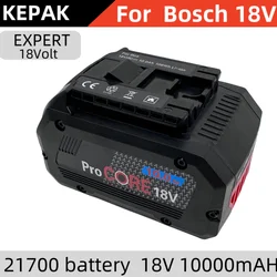 18V 10000mAh Ersatz Batterie für Bosch 18V 21700 battery Professionelle System Cordless Werkzeuge BAT609 BAT618 GBA18V80