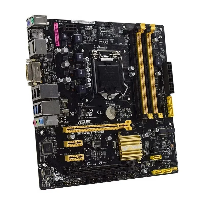 Para ASUS Q87M-A/TYCD/SI placa base LGA1150 DDR3 16G HDMI + DVI + DP M-ATX probado OK XYG