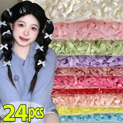 8/24pc Ribbon Bow Hair Clip Sweet Bowknot Cute Korean Girls Female Hairpin Fashion Barrettes Lovely Headwear Hair Grip Bobby