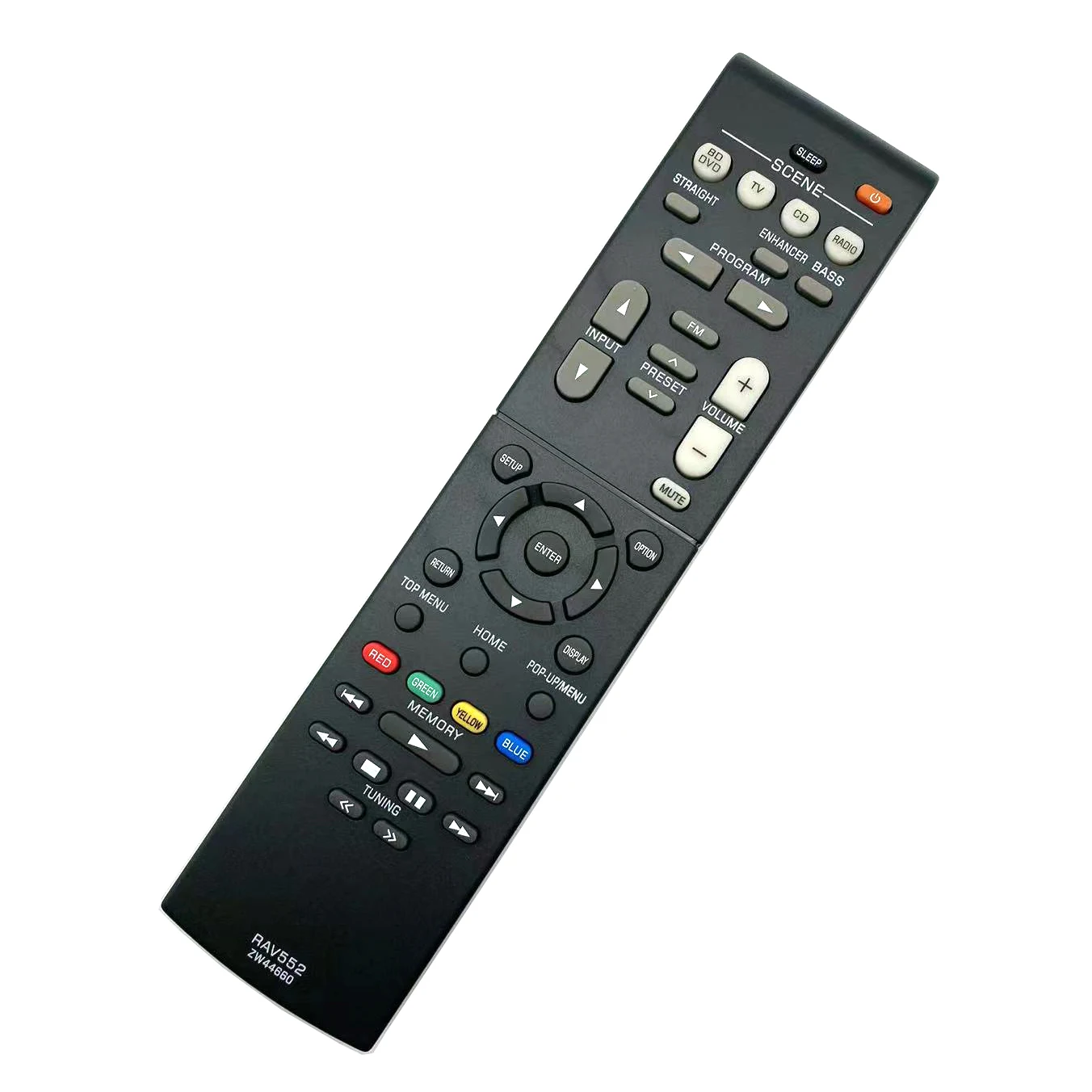 RAV552 ZW44660 Replacement Remote Control for Yamaha AV Receiver HTR-2071  HTR-3068 TSR-5790BL