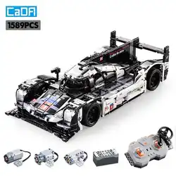 Cada 1589PCS City RC/non-RC Endurance Racing Car compatible Building Blocks Remote Control Super Sports Vehicle Bricks