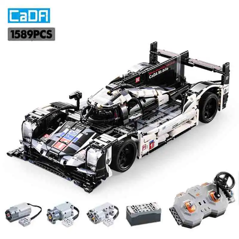 Cada 1589PCS City RC/non-RC Endurance Racing Car compatible Building Blocks Remote Control Super Sports Vehicle Bricks