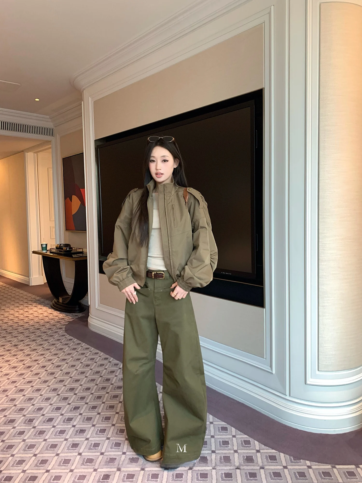 

Женские джинсовые брюки-кимары с низкой талией в стиле милитари, свободные повседневные длинные брюки из хлопка с застежкой-молнией, модный дизайн