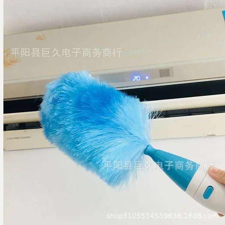 Electric Feather Duster Dusting Brush Cleaning Brush 360-degree Rotating Household Cleaning