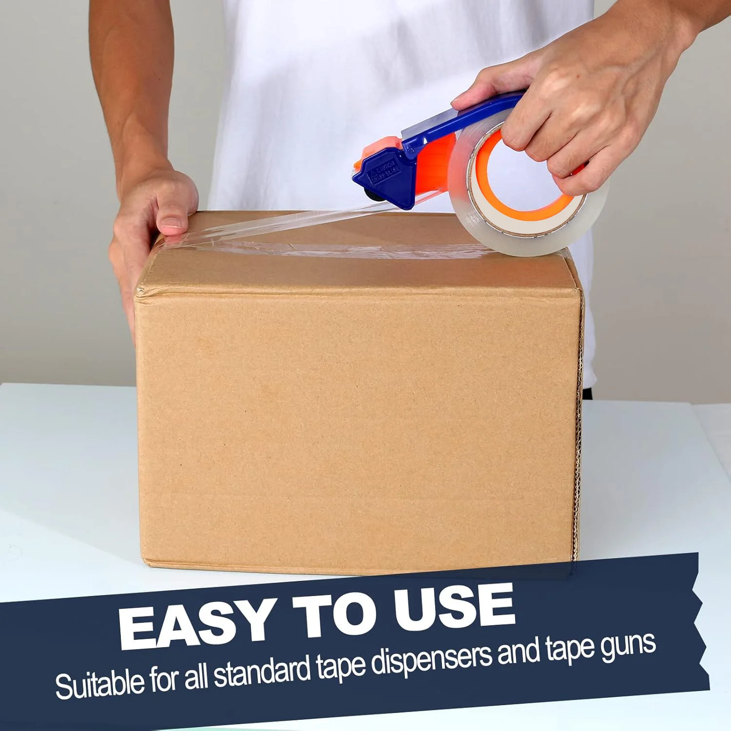 ความหนืดเทปกาวใสกล่องเทปปิดผนึกกล่องกระดาษ DIY เทปยึดยึดเทปกาวใส
