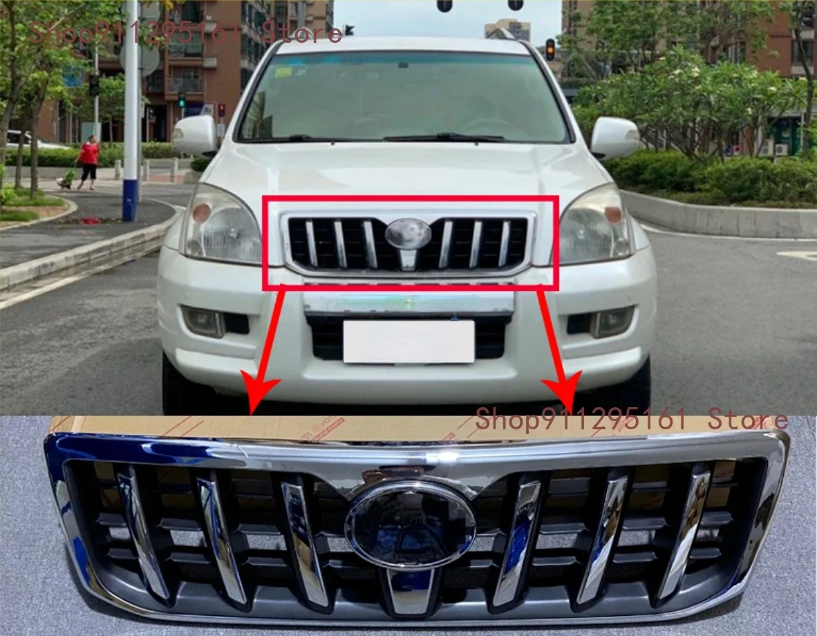 

for Toyota Land Cruiser 120 Prado Lc120 Fj120 2700 4000 2003-2009 Front Bumper Grill Radiator Grille