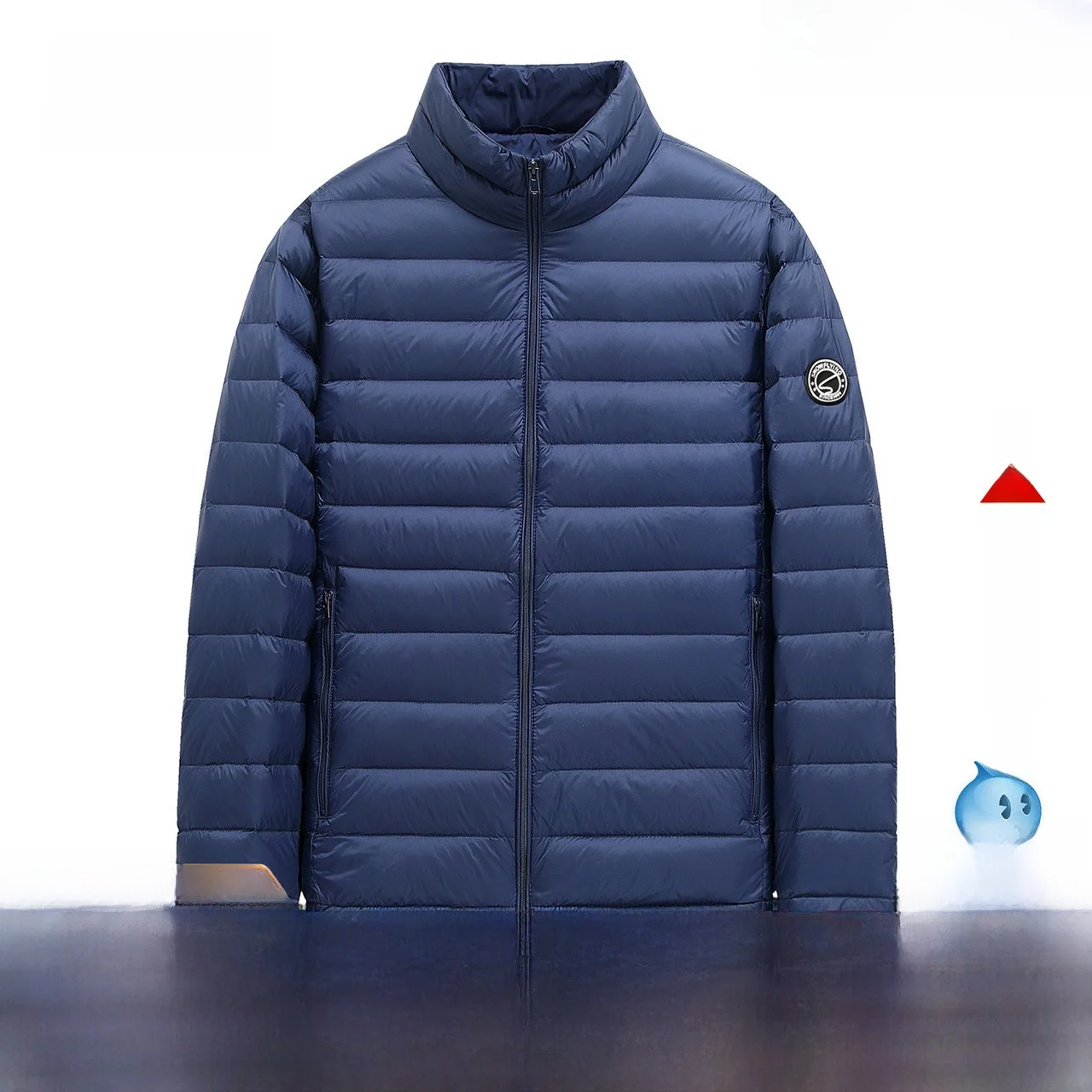 

Мужская легкая теплая пуховая куртка Snow Fly для осени и зимы с воротником-стойкой, повседневная, модная, городская, стильная, водонепроницаемая.