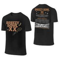 Rapper Chris Brown I Love Breezy Bowl XX Tour T Shirt Men  2025 Breezy Bowl XX Awesome Cotton T Shirts Cheap Oversized Tops