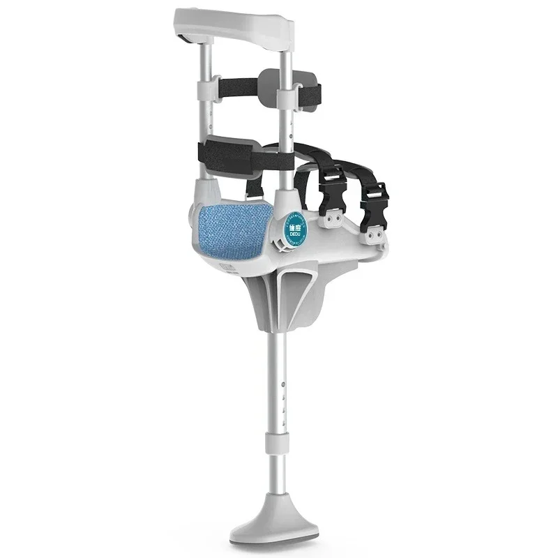 

New Ankle Fracture Brace Ankle Injury Non-slip Retractable Crutches Hands-free Auxiliary Walking Walker Leg Crutches