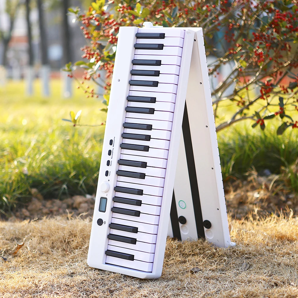 Portable 88 Keys Foldable Piano Digital Piano Multifunctional Electronic Keyboard Piano for Piano Student Musical Instrument