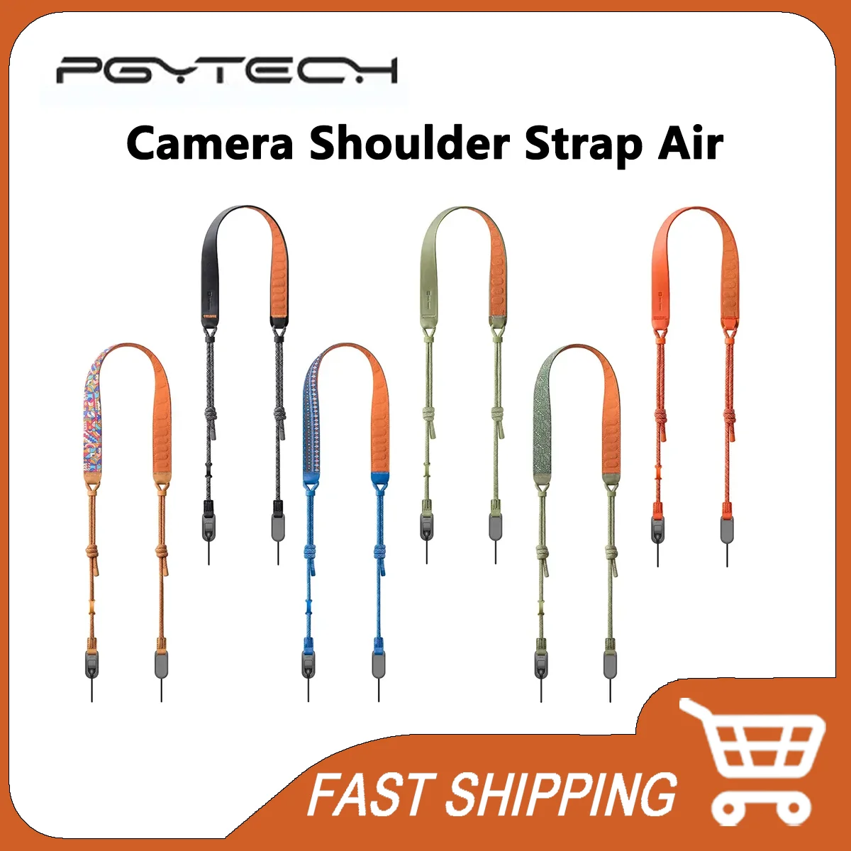 Original PGYTECH Air Artistic Camera Shoulder Strap Adjustable 950 To 1400mm With Quick Beads And Strap Adapters