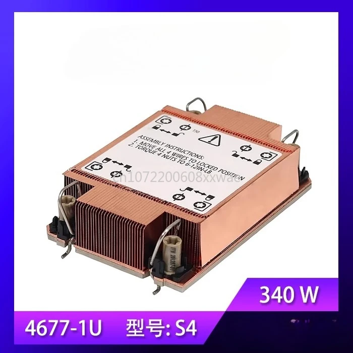 

1U 4677 4710 контактов, серверный радиатор ITX, температурная плата из чистой меди, вентилятор S4