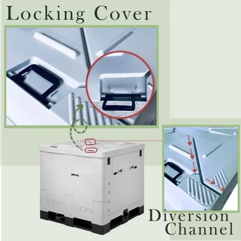Foldable Turnover Container Collapsible Box - view 2