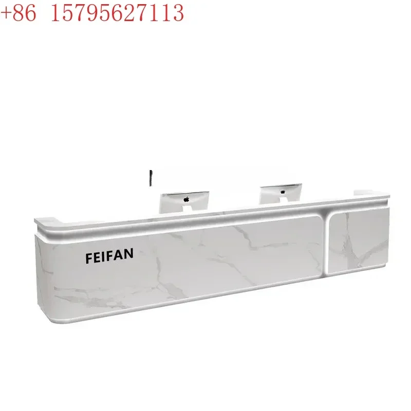 02 Simple company, reception desk high-end hotel checkout page gym training institution counter table