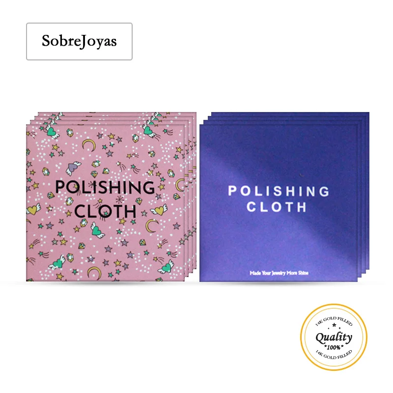 

Mini Cute Packaging Silver Polishing Cloth, Gold and Silver Jewelry Polishing Cloth, 5x5cm, 200 Pieces