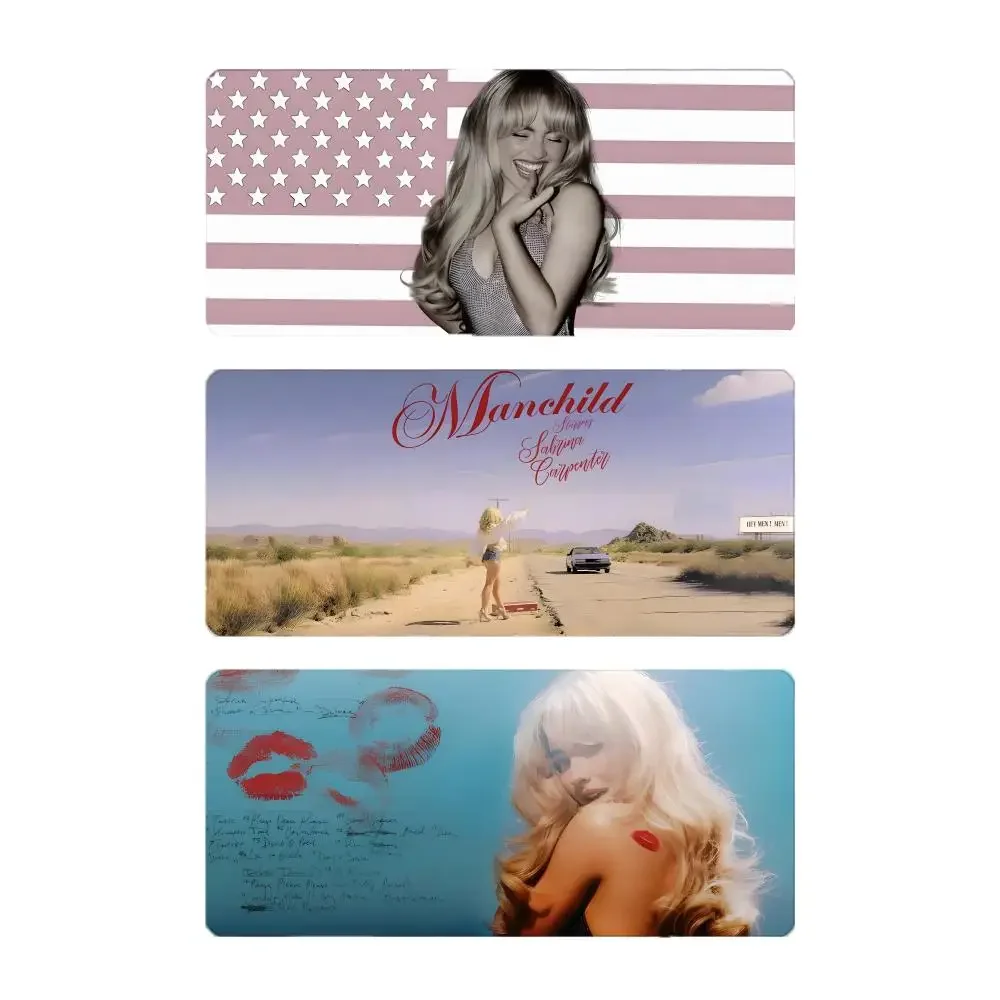 pop singer female artist Sabrina Carpenter Mouse Pad Mousepad Large Gaming LockEdge Thickened PC Table Desk Mat