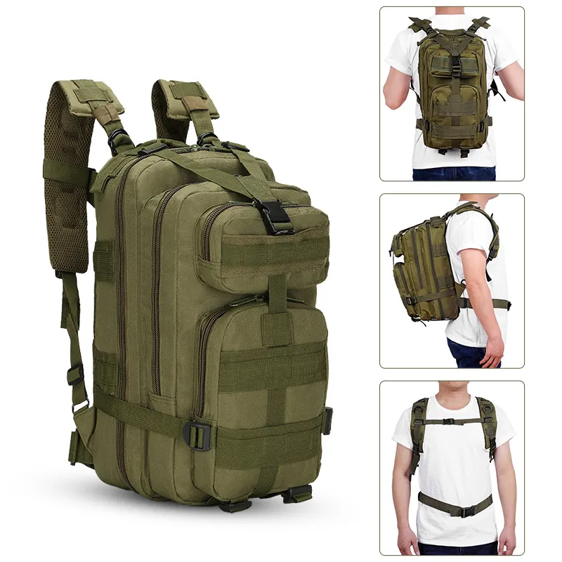 25L Camo Bag Men Tactical Backpack Molle Bug Out Waterproof Camping Hunting Backpack Fishing Trekking Hiking