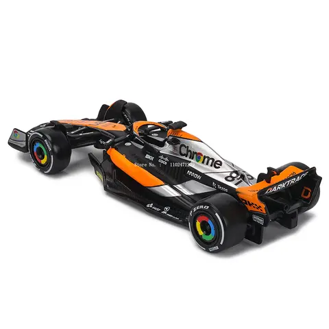 Bburago 1:43 P2 British GP McLaren F1 MCL60 2023 #4 Lando Norris #81 Oscar Piastri Legeringsbil Gjuten Modell Leksaks Samlarobjekt 10 best sales F1 McLaren - №6
