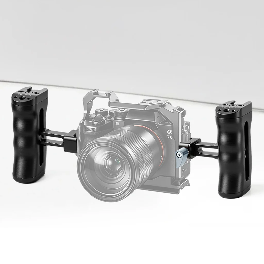 Universeller 1/4-Zoll-Schraub-/NATO-Schienen-Seitengriff aus Aluminium für Kamerakäfige mit Cold-Shoe-Halterung für DJI Ronin Gimbal Stabilisatoren – Detail 10