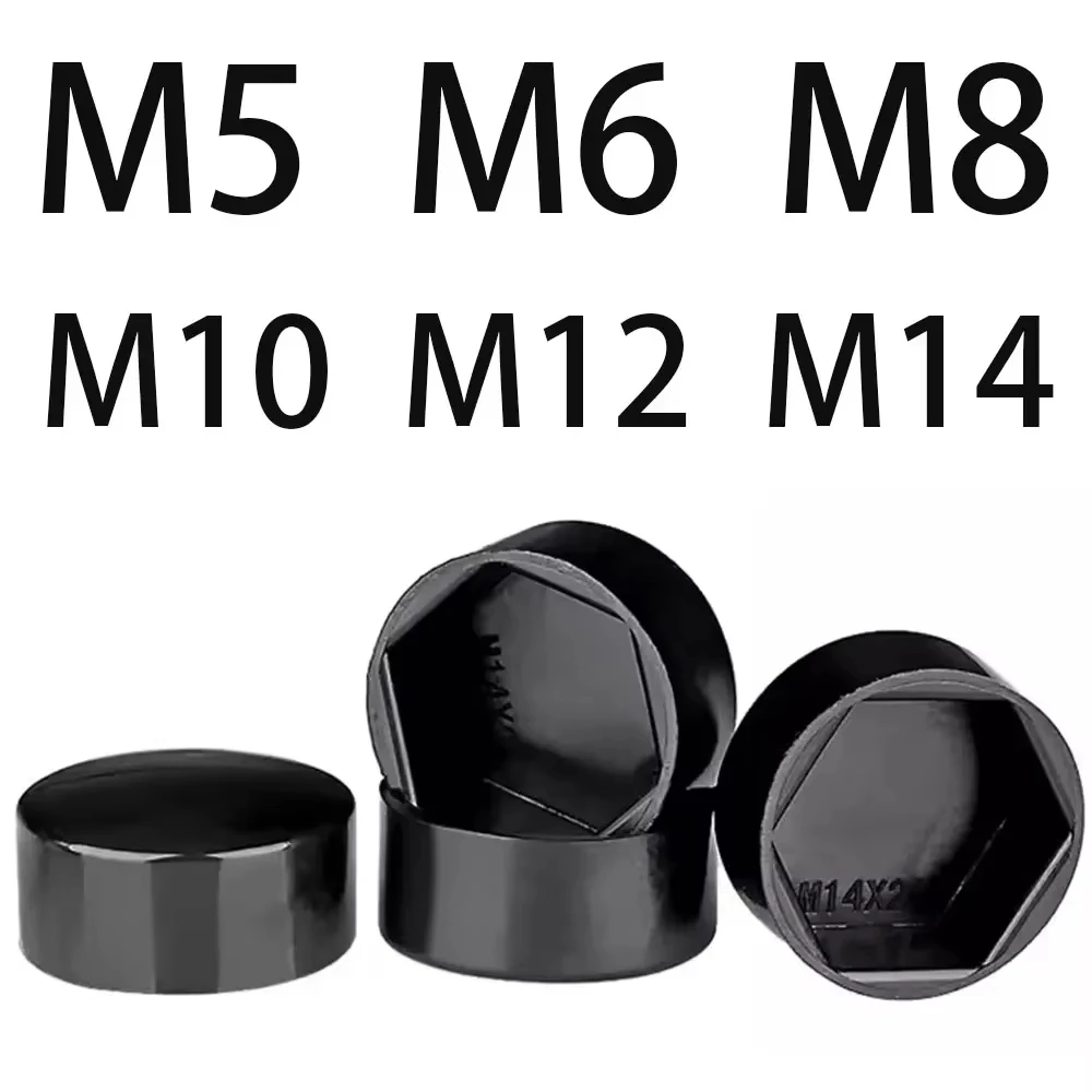 M5 M6 M8 M10 M12 M14 M16 M20 M30 Dome Plastic Nut Cap Cover, Car Bolt Screw Protection Cover Industrial Fastener Parts