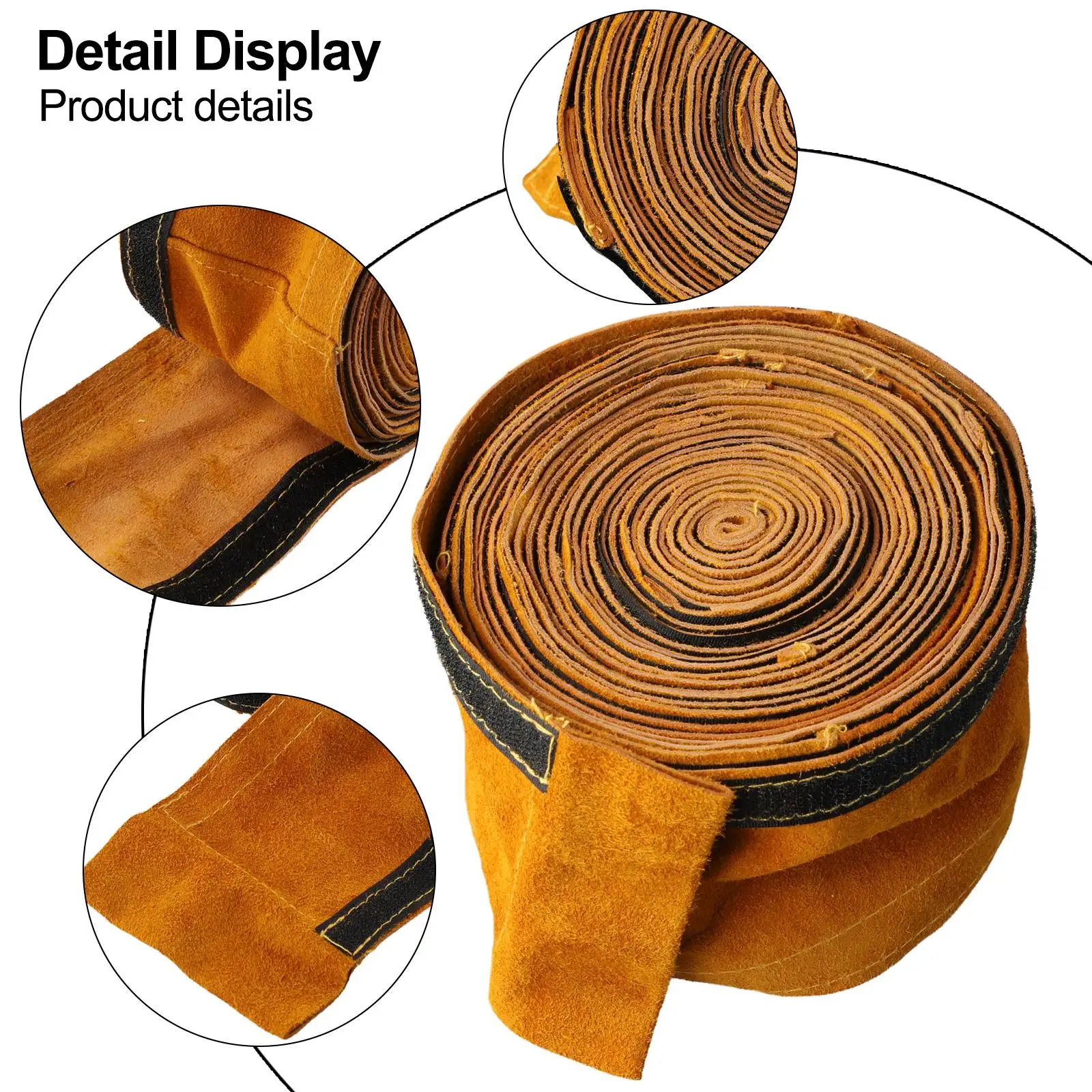 توفر غطاء TIG من الجلد المخيط لكابلات اللحام مقاومة ممتازة للتآكل والتمزق لخراطيم MIG/البلازما