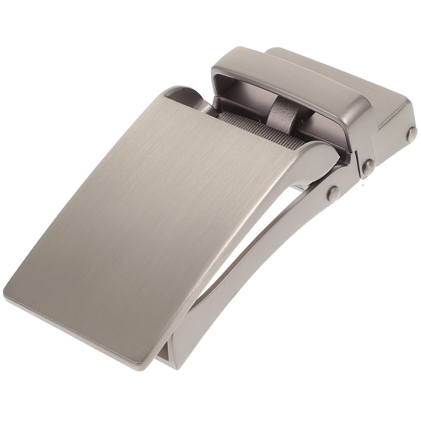 

1pc Automatic Belt For Men Silver Alloy Ratchet Buckle Easy Adjust Fit All Belts Business Casual Mens Belt Buckle