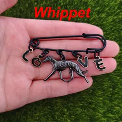 Whippet Husky Brooch Pins Shiba inu Dog Animal Breastpin Niche Design Accessories