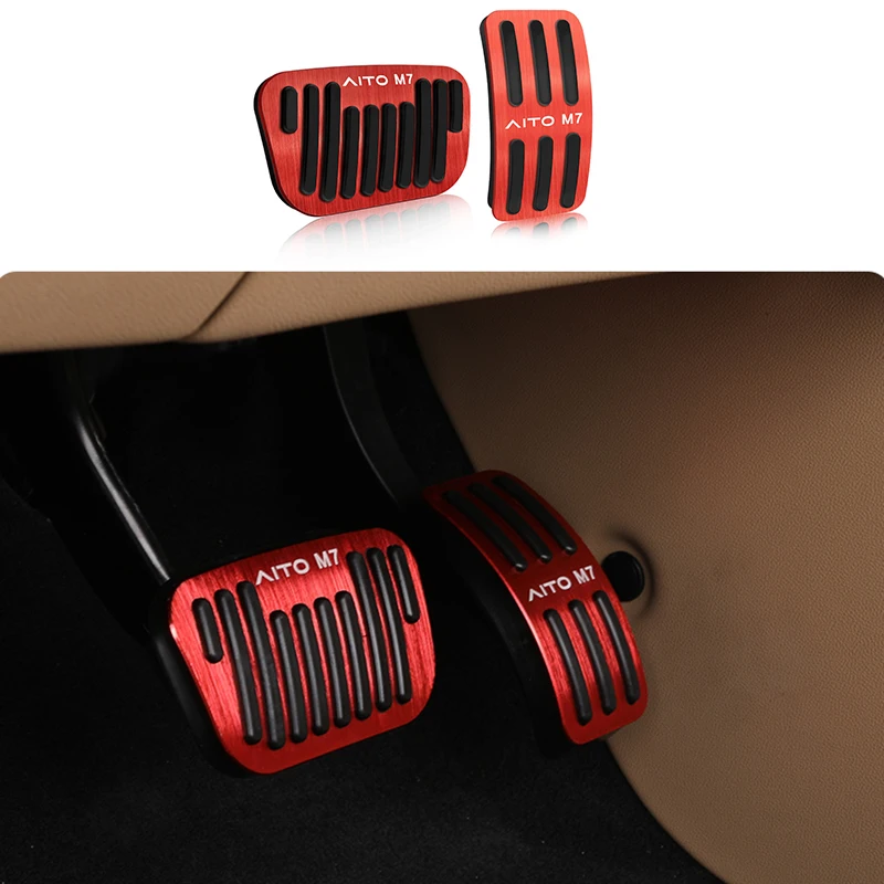 

For AITO M7 SERES 7 Accelerator Brake Pedal Modified Foot Pedal AITO M7 SERES 7 Anti-skid Interior Accessories