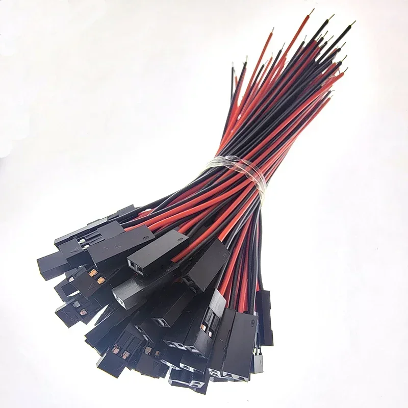 10pcs/lot 2PIN 2 Pin Female Jumper Connector Wire 26AWG 2P Dupont Cable For 3D Printer 10CM/20CM/30CM Length