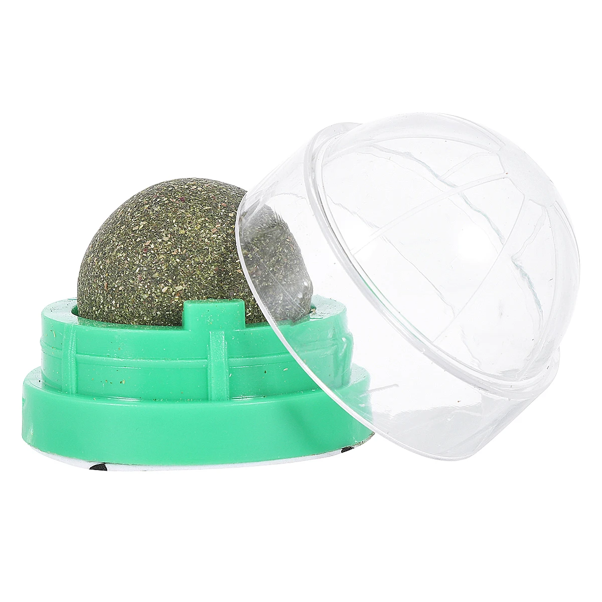 

2 PCS Spinning Cat Candy Mint Ball Snack Digestion Promoter Catnip Balls for Cats Licking Snacks Rotatable Bite The