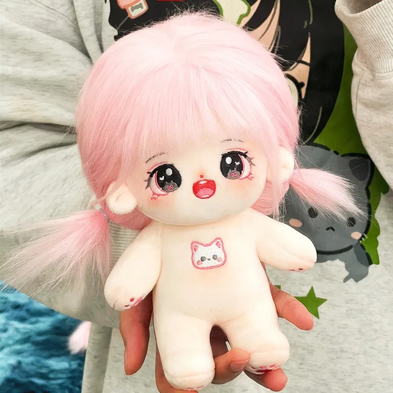 20cm Kawaii Plush Cotton Doll Idol Stuffed Super Star Figure Dolls Twelve Constellations Doll Can Change Clothes Gift