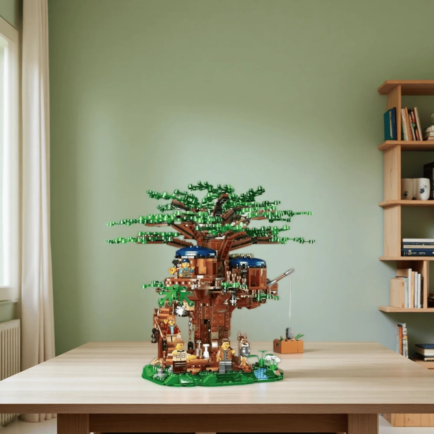 

Набор для сборки игровой модели домика на дереве из более чем 1000 деталей, высокосложный конструктор для взрослых. Модель декоративного украшения для стола