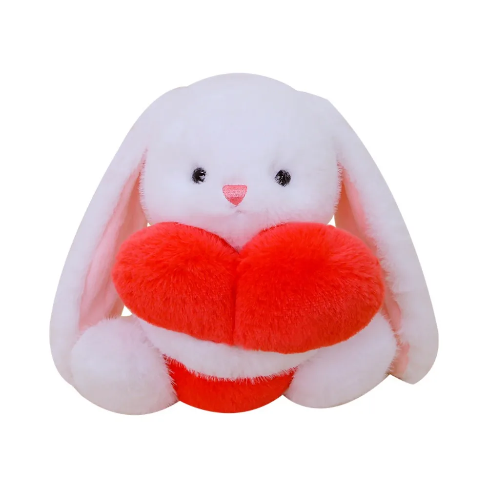 

PP Cotton Hold Heart Rabbit Fluffy Handmade Heart Beart Stuffed Animal Soft Interactive West Highland Dog Birthday Gifts