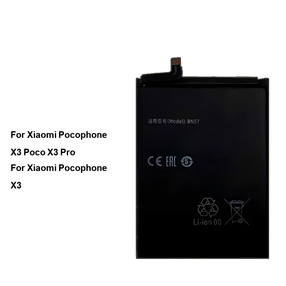 

Аккумулятор для мобильного телефона Stable BN61 BN57 5160-6000 мАч X3 Poco Pro