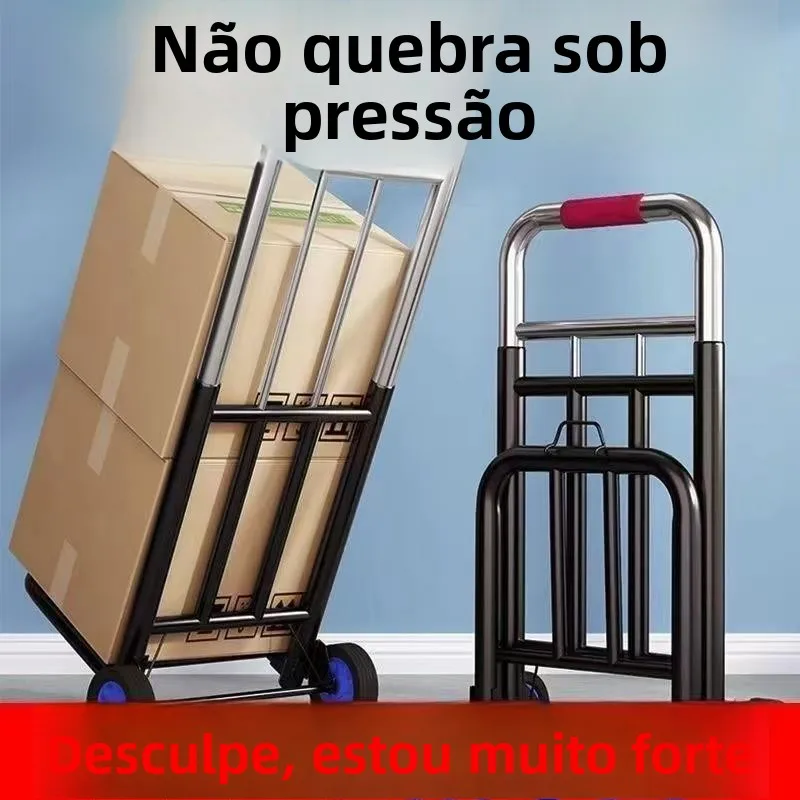 portable-lightweight-hand-pulled-shopping-cart-for-home-use-outdoor-stall-goods-moving-stainless-steel-foldable-cart