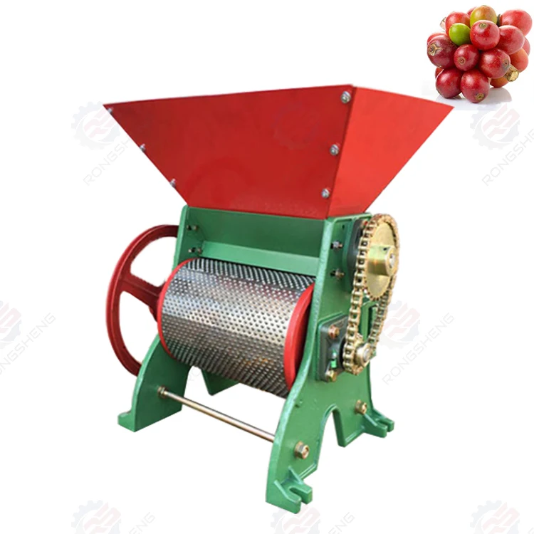 

High Efficiency Household Small Manual Fresh Coffee Pulper Peeler/Hand-Operated Electric Coffee Bean Peeling Machine