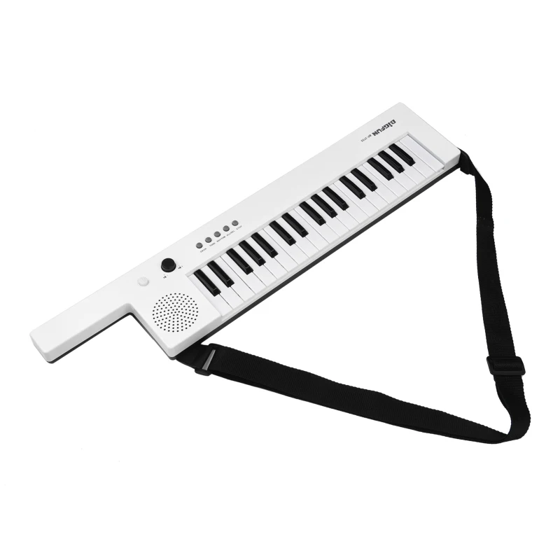 Guitar Electronic Piano with Mini Keyboard 37-Key Electronic Keyboard Piano Rechargeable Children\' s Piano