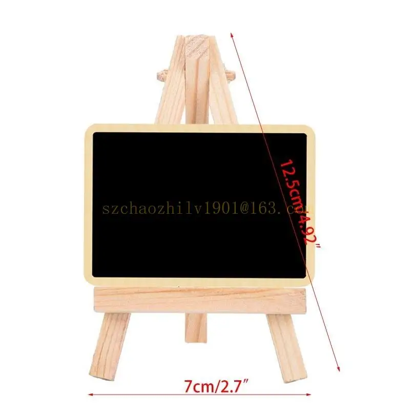 62ka Desk Blackboard Table nummer Teken Label Small Easel Photo Stand voor bruiloft