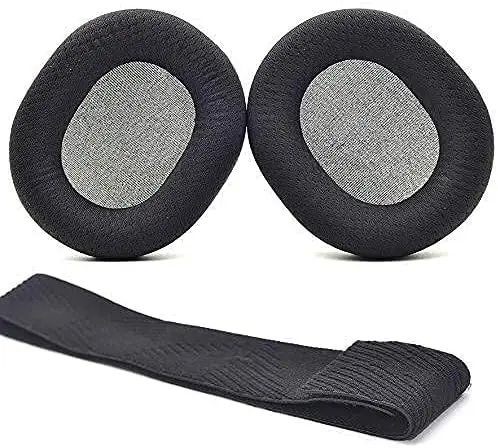 Arctis 7 Arctis 9 อะไหล่ซ่อมชุดเปลี่ยนแผ่นรองหูฟังและแถบคาดศีรษะ Pad ใช้งานร่วมกับ SteelSeries Arctis 7 / Arctis 9X / Arct