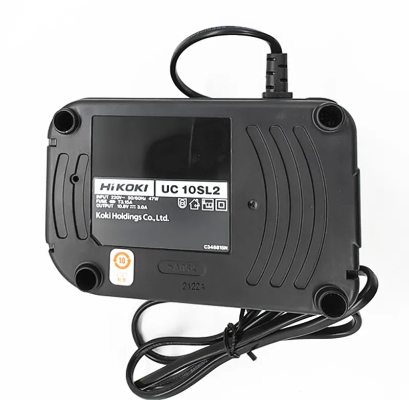 HITACHI-cargador de batería de iones de litio HIKOKI UC10SL2, 220-240V, 10,8 V, 12V, BCL1015, BCL1030, BC10DAL, DS10DF, DB10DL