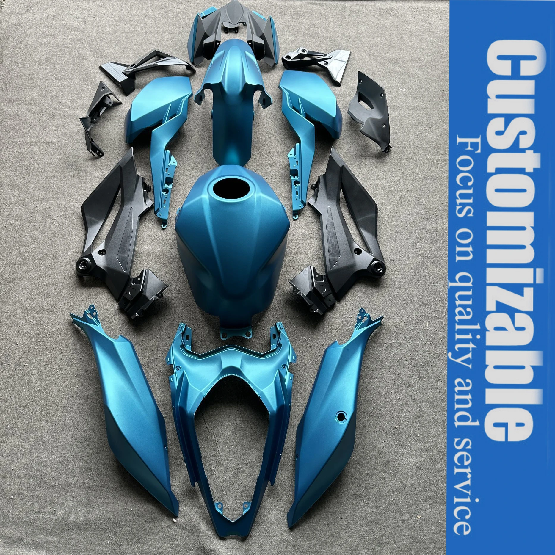 

Fit For 2019 - 2023 Kawasaki Z400 Motorcycle Fairing Set ABS Injection Bodywork Kit Z 400 2020 2021 2022