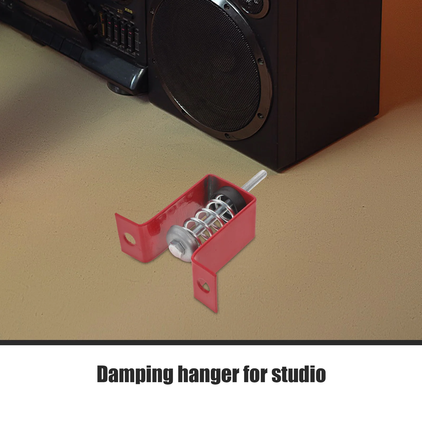 

Spring Vibration Isolator Hanger Damping Attachment for Office Studio HVAC Mount Galvanized Rubber Strong Elastic