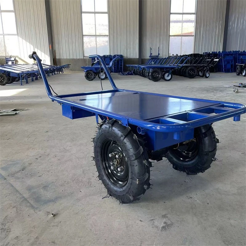 Electric power-assisted flat-panel trolley, orchard mountain agricultural unicycle transporter