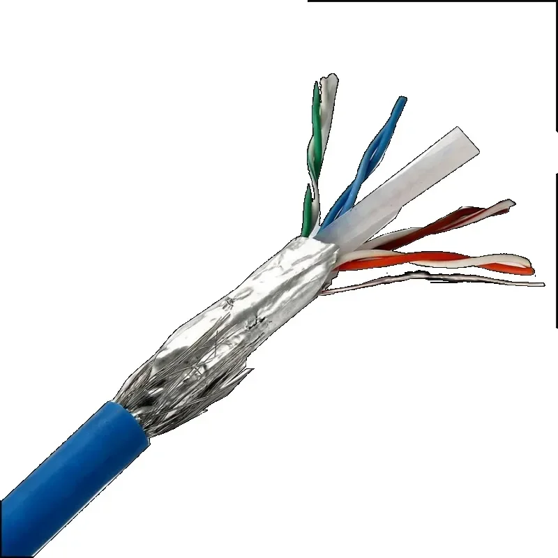 【From China】OWIRE Cat6 SFUTP Lan Cable O-xygen Free Copper 23AWG Double Shielded 250MHz Stable Ethernet Wire for Structured Cabl