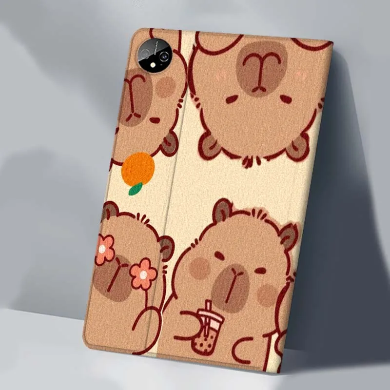 كابيبارا كارتون لطيف الفن ل الشرف الوسادة تبويب ماجيك GT GT2 6 X8 V7 V8 X9 8 9 13 X8a X9a Pro 10 12.1 12.5 بوصة حافظة كمبيوتر لوحي