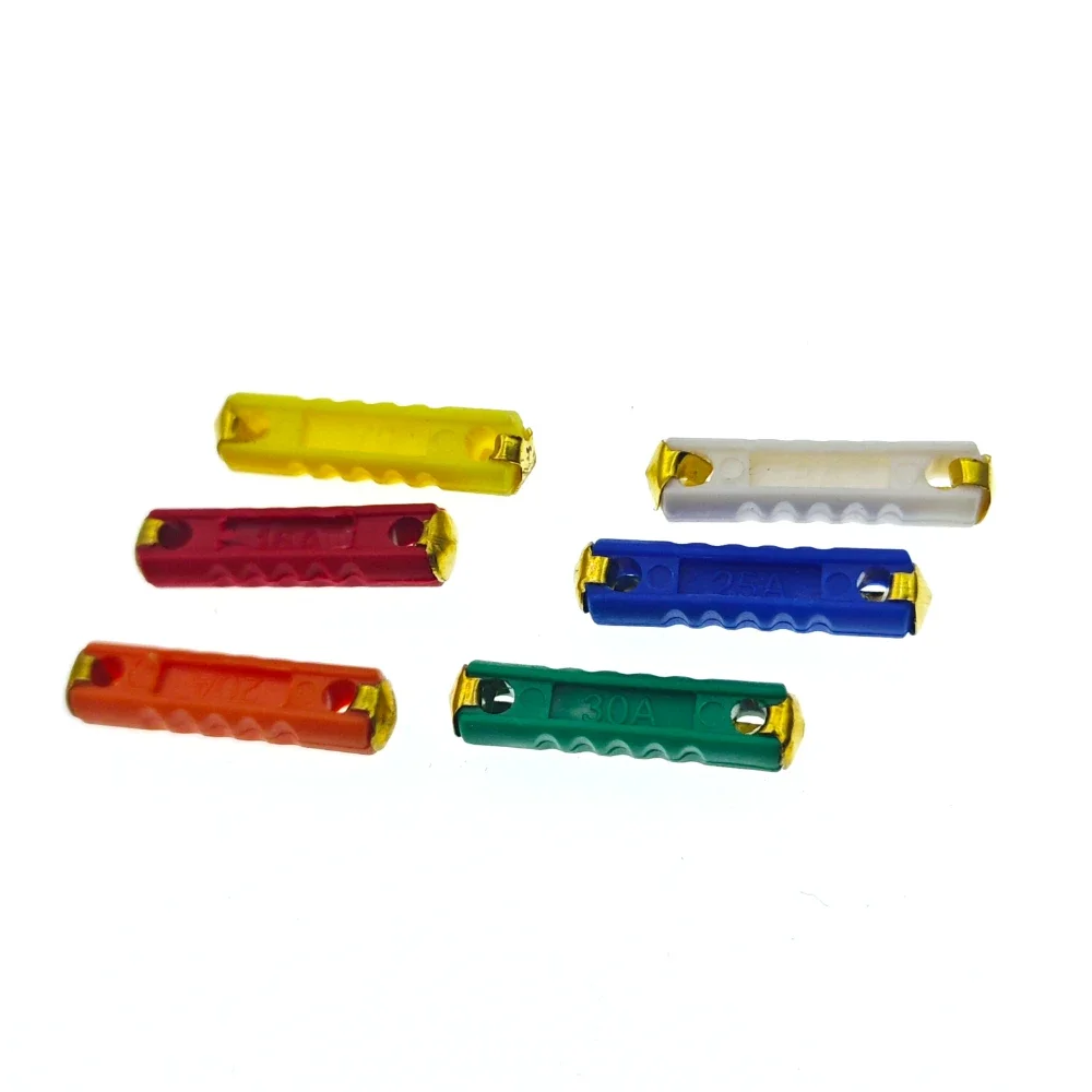 10PCS GBC European Automotive Fuse 5/8/10/16/30AMP 6mm Continental Car Blade Bakelite Auto Classic Ceramic Car Fuse