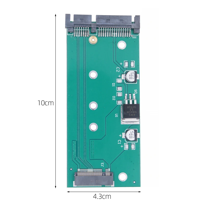 M2 SATA Adapter Raiser M2 to SATA Adapter M.2 to SATA Adapter M.2 NGFF Converter 2.5" SATA3.0 6G Card B Key for 2230-2280 M2 SSD