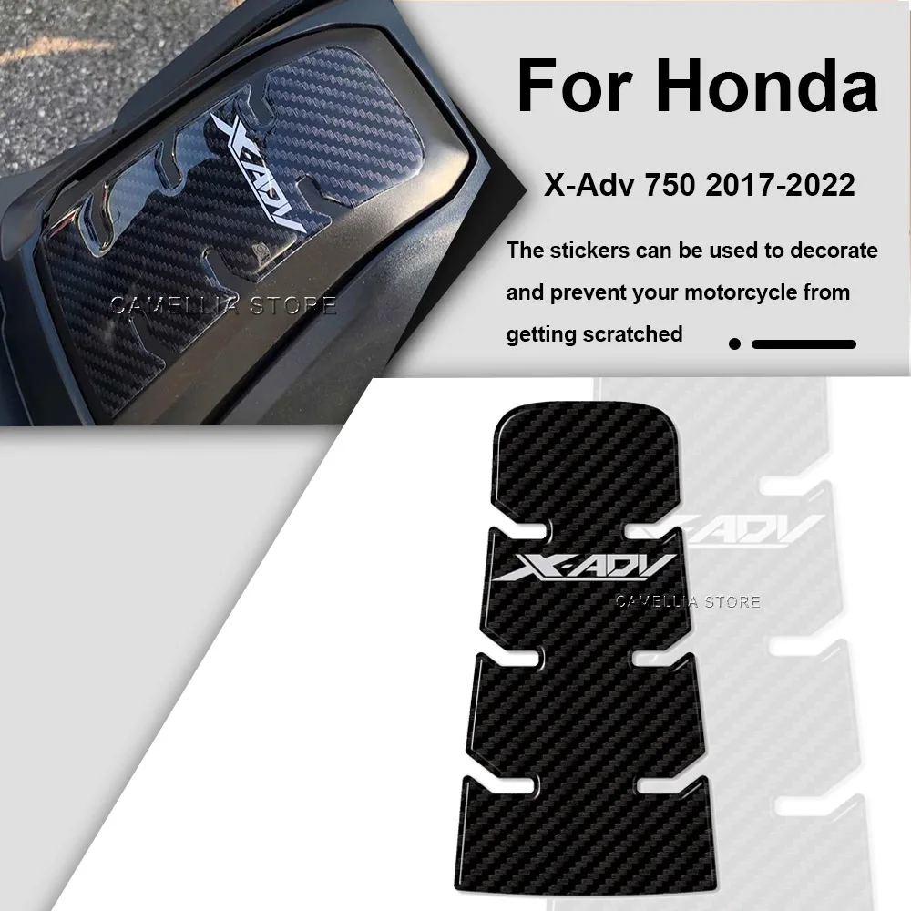 Pegatina de protección para puerta de tanque de motocicleta, almohadilla de resina de Gel 3D impermeable x-adv 750 para Honda x-adv 750, 2017-2022