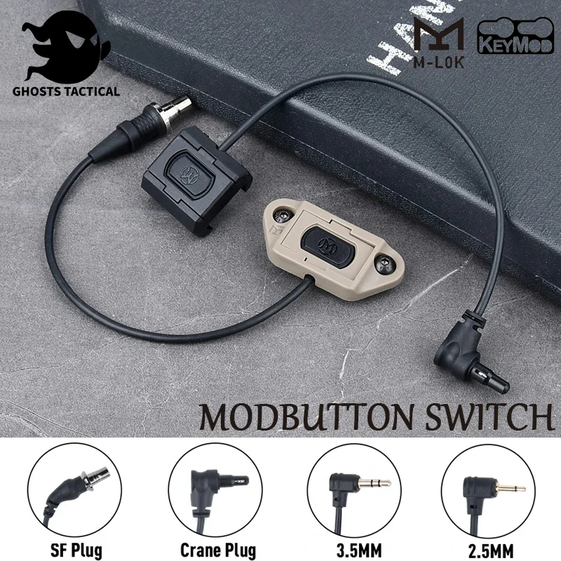 Tactical UNIT ModButton Hot Button Pressure Remote Switch Mlok Keymod 20mm Rail For Surefir M300 M600 DBAL-A2 PEQ15 2.5 SF PLUG