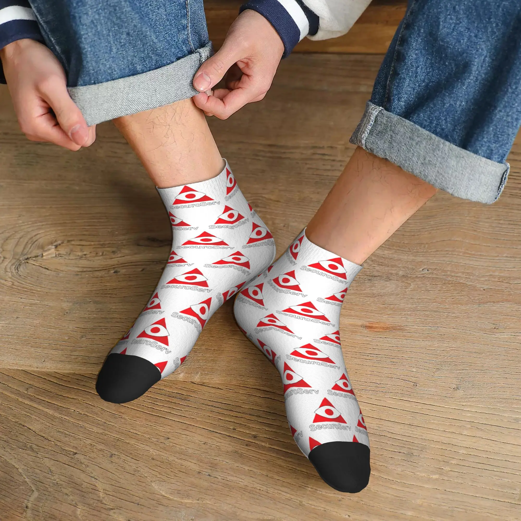 All Seasons SecuroServ Socks Harajuku High Quality Crew Socks Casual Stockings for Men Women Gifts